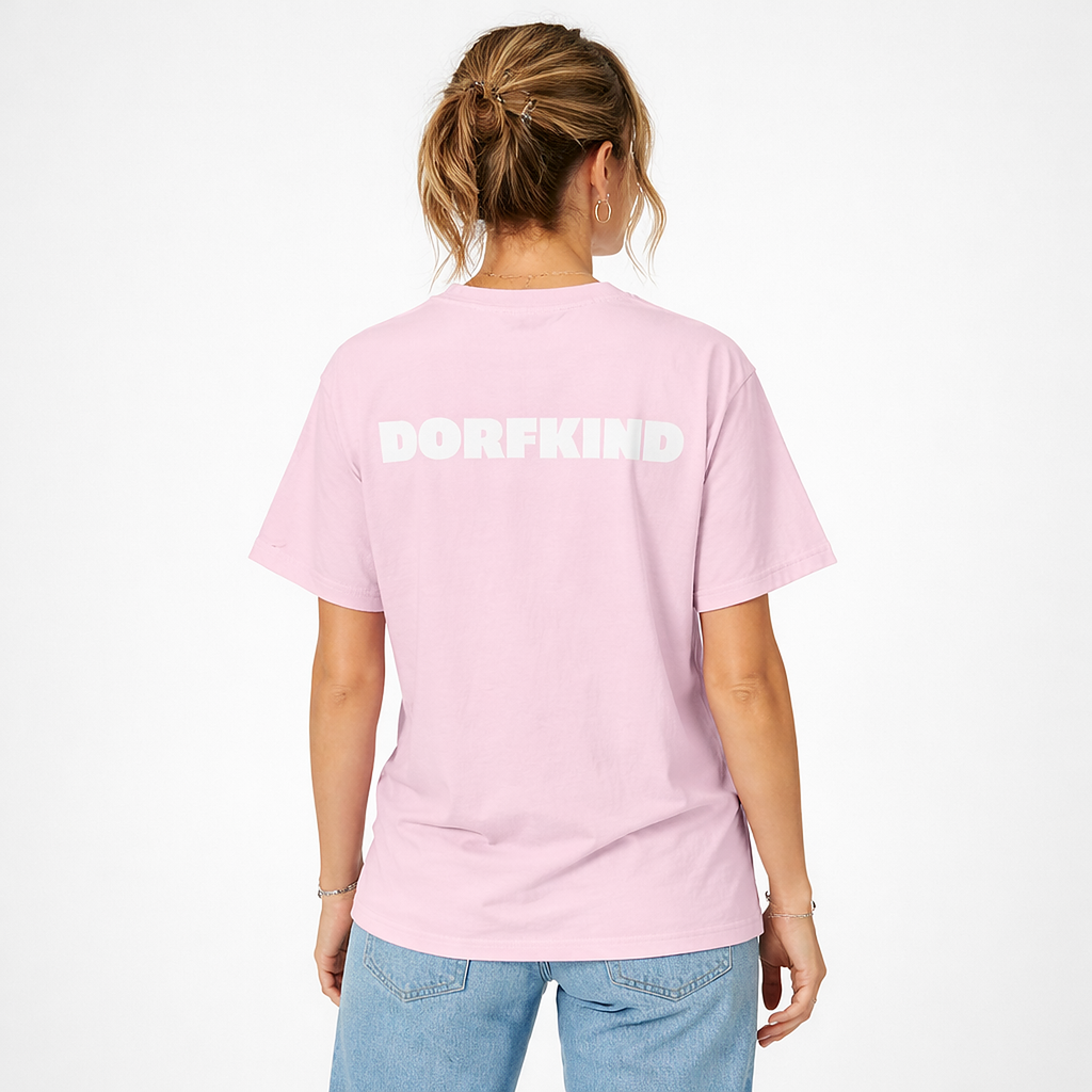T-Shirt Dorfkind rosa/weiß